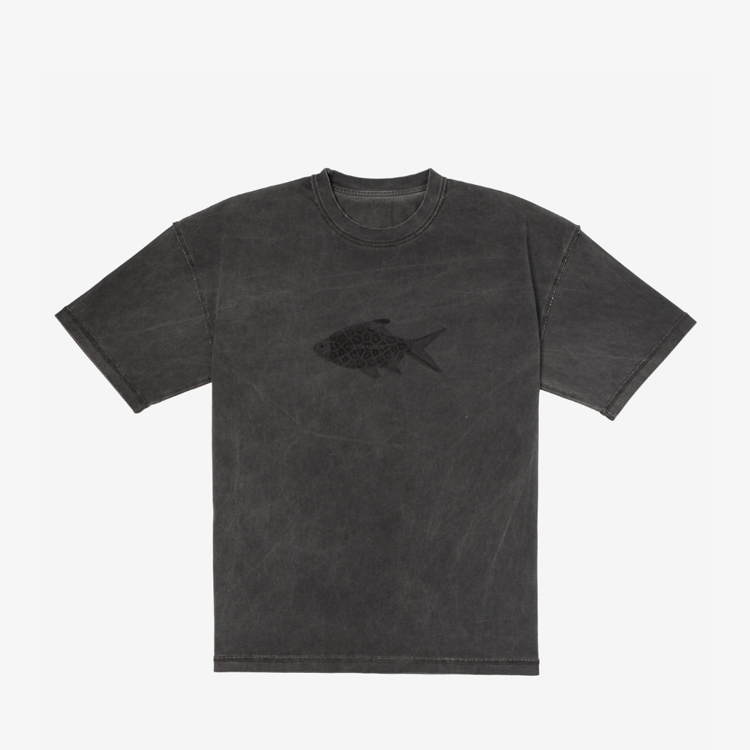 картинка Футболка T-shirt Canvas Line Gray Leopard Fish от магазина Good local