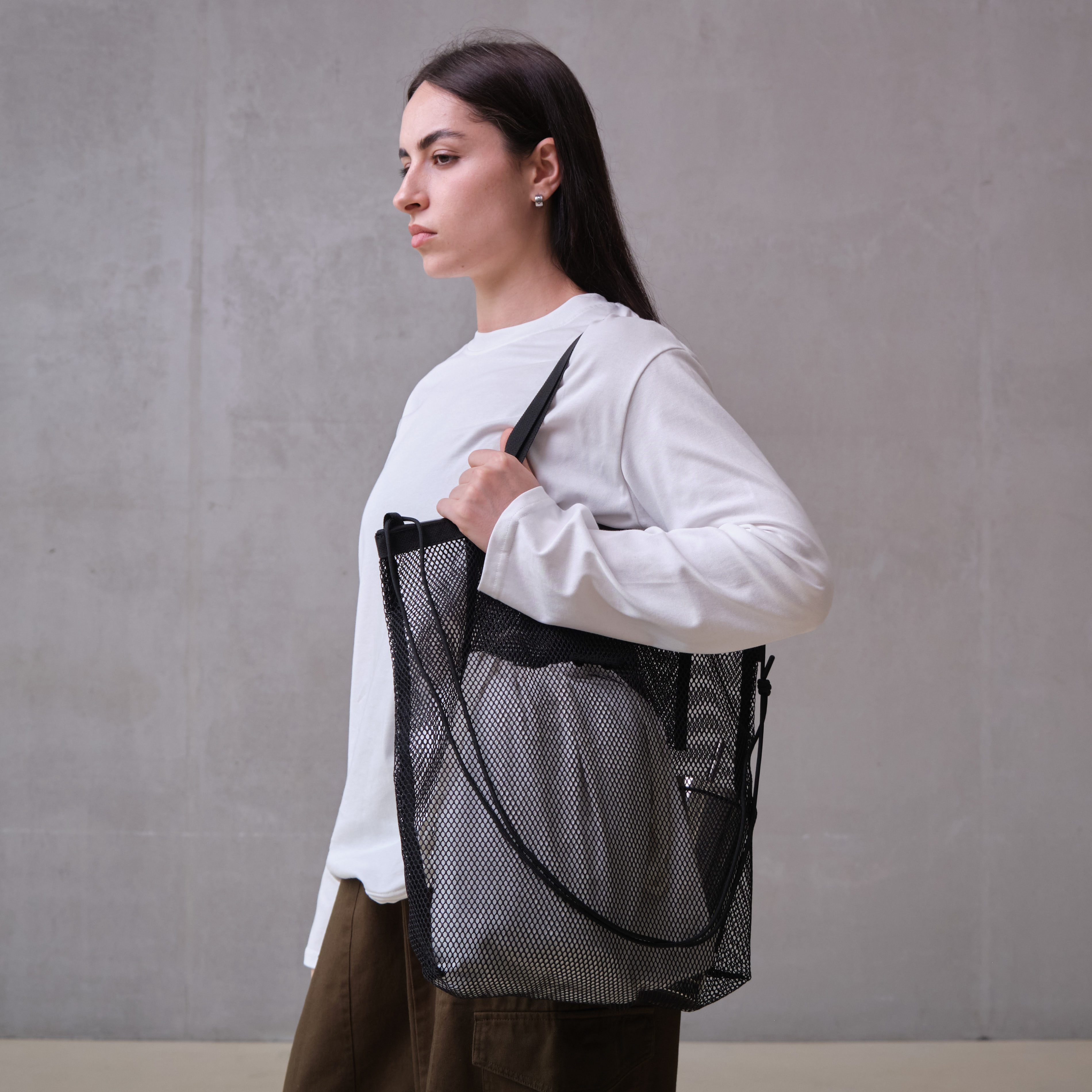 картинка Сумка Shopper Mesh Line Black от магазина Good local