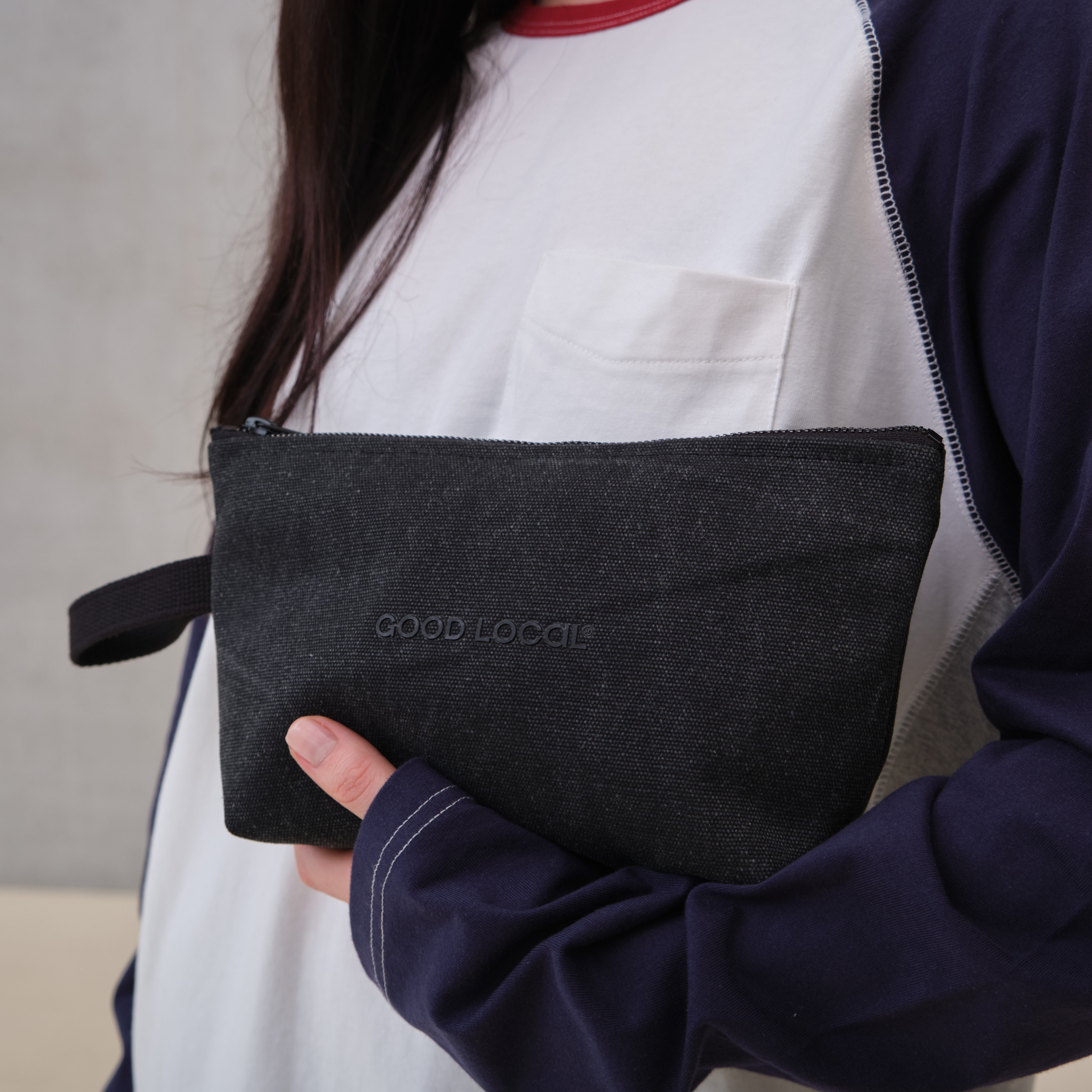 картинка Сумка Necessaire Canvas Line Dark Gray Lite от магазина Good local