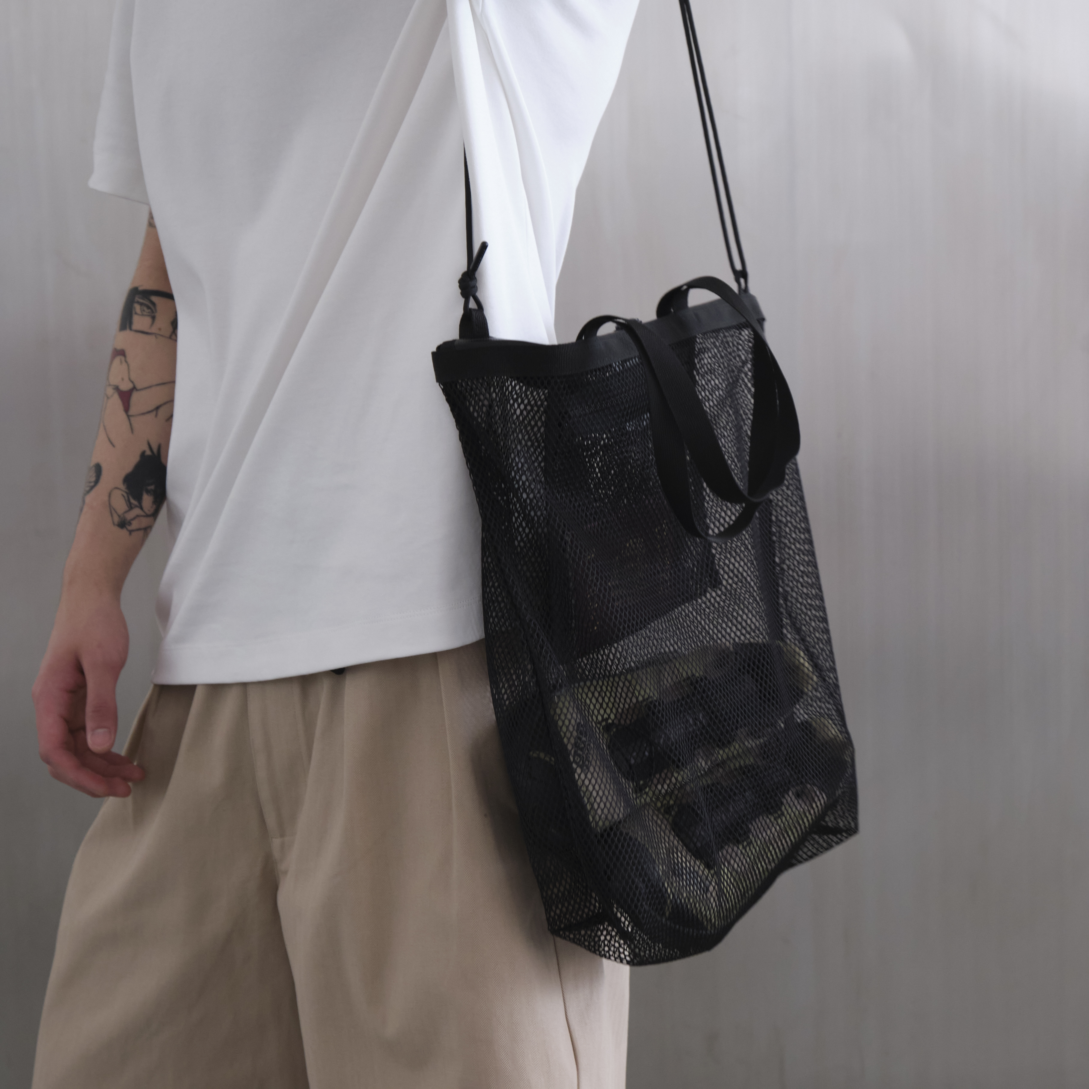 картинка Сумка Shopper Mesh Line Black от магазина Good local