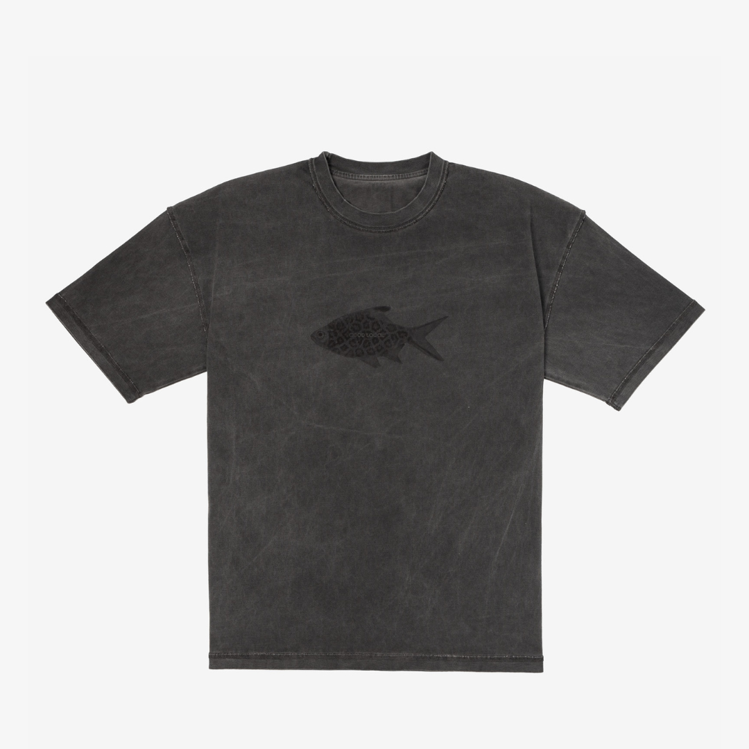 картинка Футболка T-shirt Canvas Line Gray Leopard Fish от магазина Good local