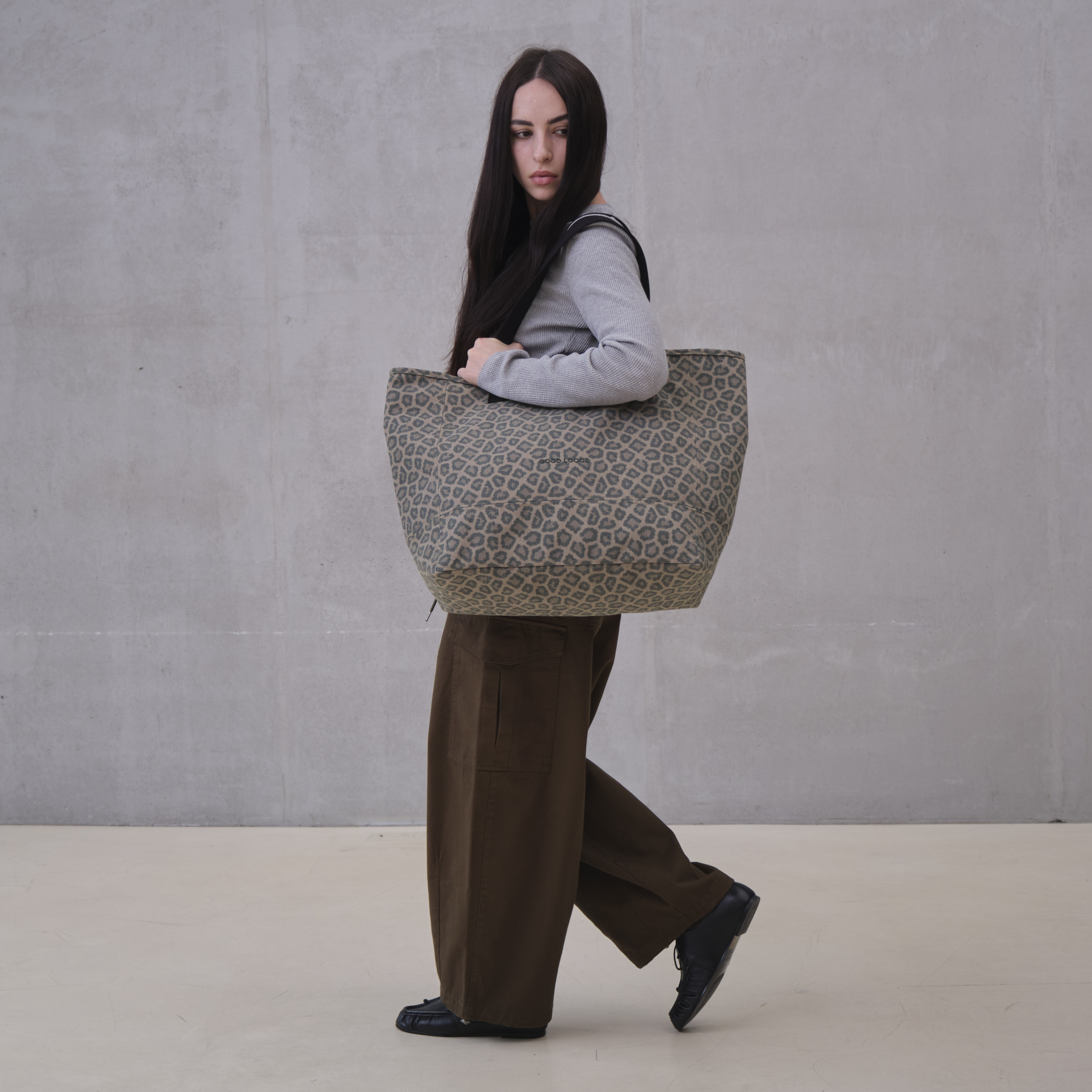 картинка Сумка Shopper Canvas Line Leopard от магазина Good local